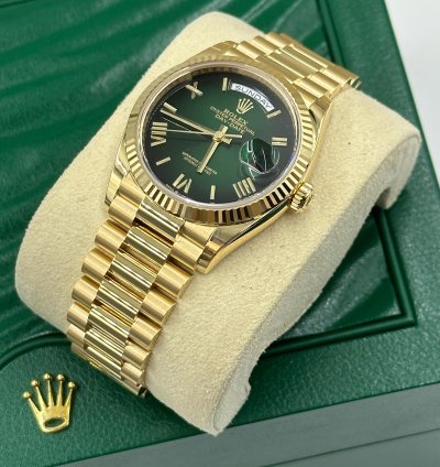 Rolex Day-date 36 Ombre Green Roman