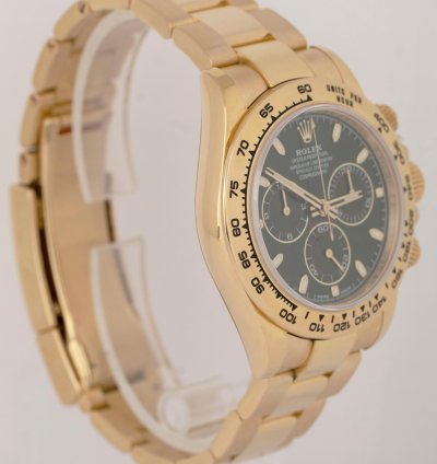 Rolex Daytona 2021 New Papers Rolex Daytona Cosmograph Green 40mm 18k Yellow Watch 116508 Box