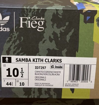 Adidas Clark 8th Samba By Ronnie Fieg Us10 5