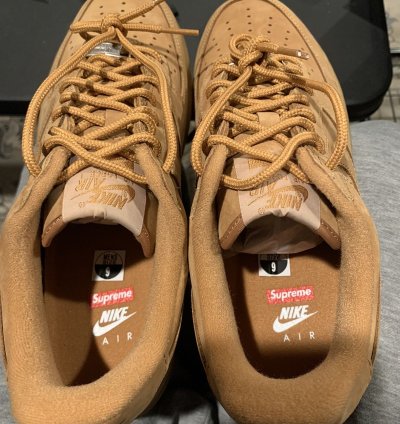 Supreme Nike Air Force 1 Wheat