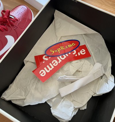 Supreme Nike Air Force One High World Famous