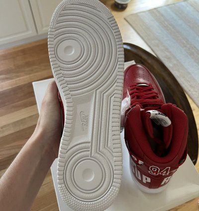 Supreme Nike Air Force One High World Famous