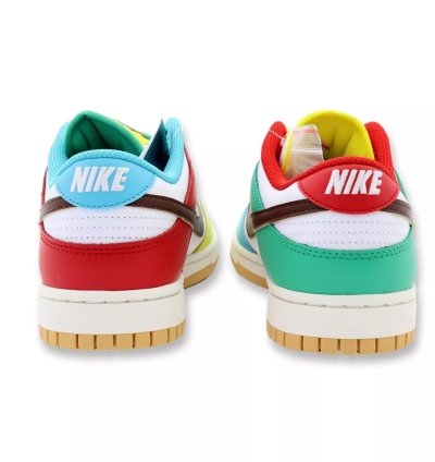 Dh0952-100 Nike Dunk Low Se Free 99 White Light Chocolate Roma Green