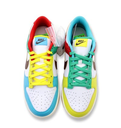 Dh0952-100 Nike Dunk Low Se Free 99 White Light Chocolate Roma Green