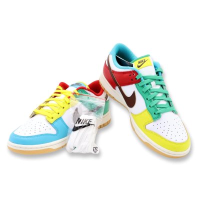 Dh0952-100 Nike Dunk Low Se Free 99 White Light Chocolate Roma Green