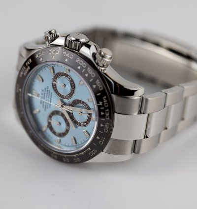 Rolex Daytona 2022 Daytona Platinum Ice Blue Baton 116506