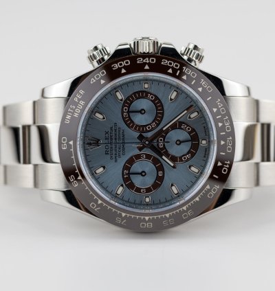 Rolex Daytona 2022 Daytona Platinum Ice Blue Baton 116506