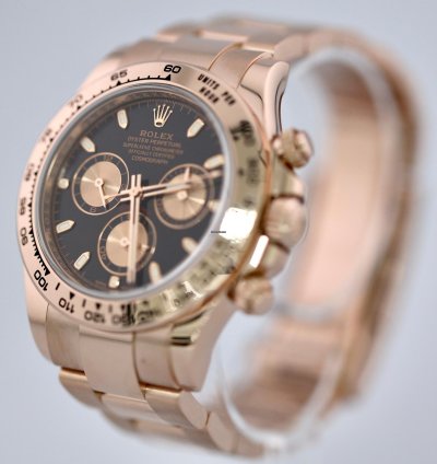 Rolex Daytona 2022 Daytona Rose Gold Black 116505
