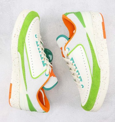 Air Jordan 2 Low White Green