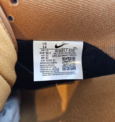 Nike Sb Dunk Low Wheat 2023 Brown Gum Men Size 14 Us New