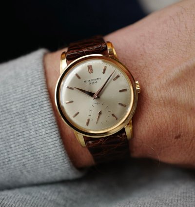 Patek Philippe Calatrava Rose Gold Calatrava Watch Ref 2452 In Untouched Condition