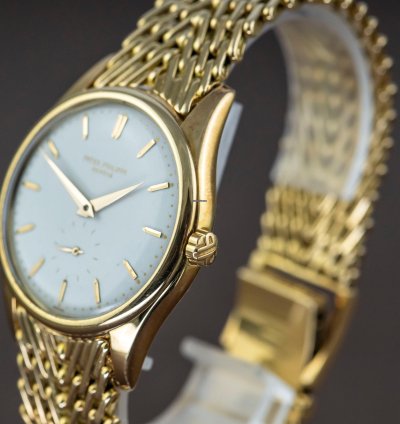 Patek Philippe Calatrava Very Rare 2526 1953 Mark Enamel Dial Caliber Pp 12-600at