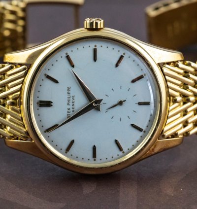 Patek Philippe Calatrava Very Rare 2526 1953 Mark Enamel Dial Caliber Pp 12-600at