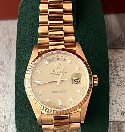 Rolex Day-date 36 President 18ct Gold Daydate With Diamond Dials