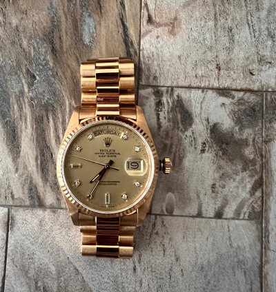 Rolex Day-date 36 President 18ct Gold Daydate With Diamond Dials