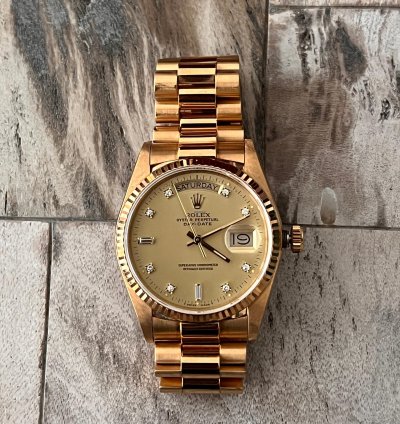 Rolex Day-date 36 President 18ct Gold Daydate With Diamond Dials