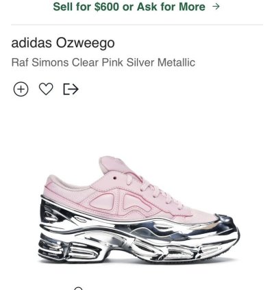 Adidas Ozweego Raf Simons Clear Pink Silver Metallic