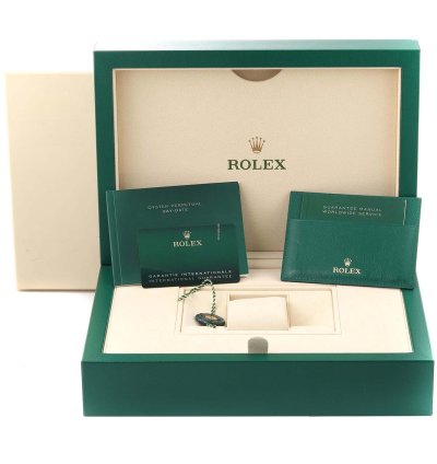 Rolex Day-date 36 President Day Date Rose Gold Green Aventurine Diamond Watch 128345 Unworn