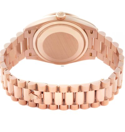 Rolex Day-date 36 President Day Date Rose Gold Green Aventurine Diamond Watch 128345 Unworn