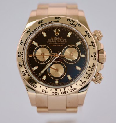 Rolex Daytona 2022 Rose Gold Daytona Black Dial 116505