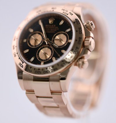 Rolex Daytona 2022 Rose Gold Daytona Black Dial 116505