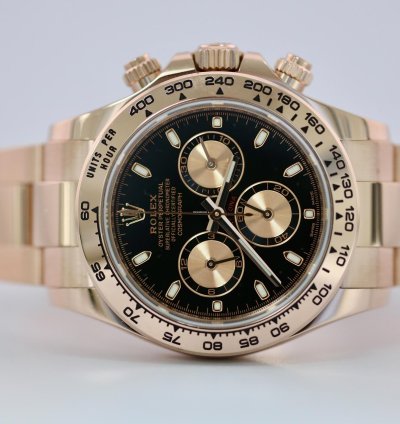 Rolex Daytona 2022 Rose Gold Daytona Black Dial 116505