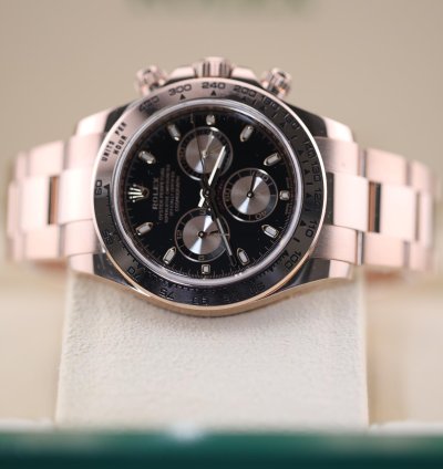 Rolex Daytona 2022 Rose Gold Daytona Black Dial 116505