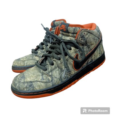 Nike Sb Dunk Mid Real Tree Camo Sneakers
