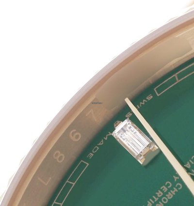 Rolex Day-date 36 President Day-date Yellow Gold Green Diamond Dial Mens Watch 128238 Unworn 2024