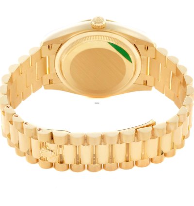Rolex Day-date 36 President Day-date Yellow Gold Green Diamond Dial Mens Watch 128238 Unworn 2024