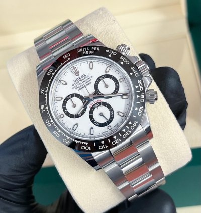 Rolex Daytona 2022 Steel Daytona Cosmograph Panda Unworn Box And Papers 116500ln