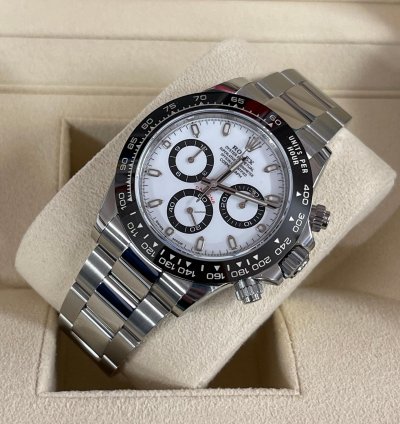 Rolex Daytona 2022 Steel Daytona Cosmograph Panda Unworn Box And Papers 116500ln