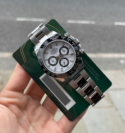 Rolex Daytona 2022 Steel Daytona Cosmograph Panda Unworn Box And Papers 116500ln