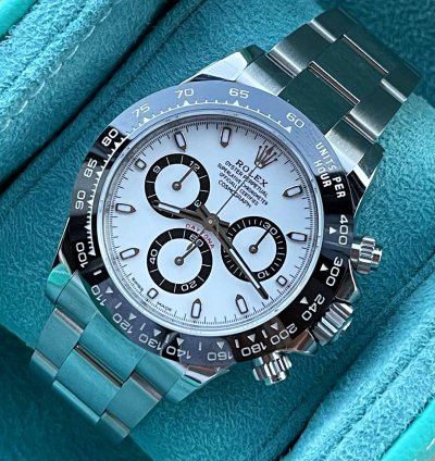 Rolex Daytona 2022 Steel Daytona Cosmograph Panda Unworn Box And Papers 116500ln