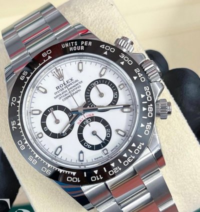 Rolex Daytona 2022 Steel Daytona Cosmograph Panda Unworn Box And Papers 116500ln