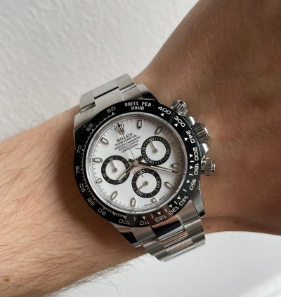 Rolex Daytona 2022 Steel Daytona Cosmograph Panda Unworn Box And Papers 116500ln