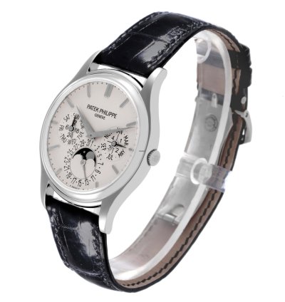 Patek Philippe Calatrava White Gold Grand Complications Watch 5140g Box Papers