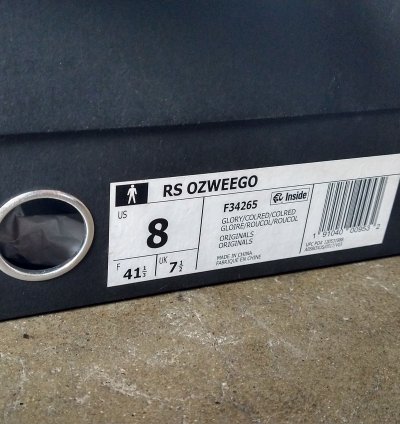 Adidas Raf Simons Ozweego Red Purple Size 8 F34265