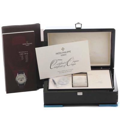 Patek Philippe Calatrava White Gold Grand Complications Watch 5140g Box Papers