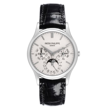 Patek Philippe Calatrava White Gold Grand Complications Watch 5140g Box Papers