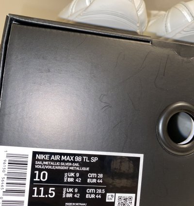 Supreme Nike Air Max 98 Tl White
