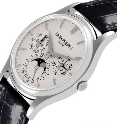 Patek Philippe Calatrava White Gold Grand Complications Watch 5140g Box Papers