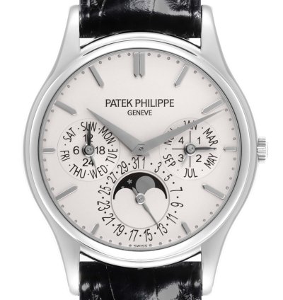Patek Philippe Calatrava White Gold Grand Complications Watch 5140g Box Papers