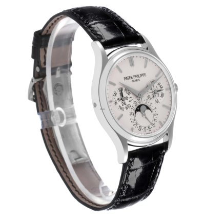 Patek Philippe Calatrava White Gold Grand Complications Watch 5140g Box Papers