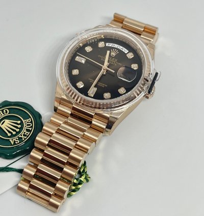 Rolex Day-date 36 President New Chocolate Dial Diamonds