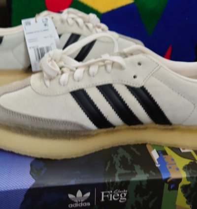 Adidas Ronnie Fieg Clarks 8th Street Samba White Black