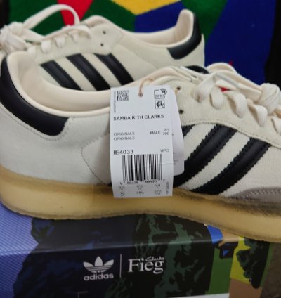 Adidas Ronnie Fieg Clarks 8th Street Samba White Black