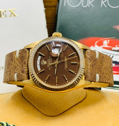 Rolex Day-date 36 President Yellow Gold 1803 Rare Confetti Dial Full Set