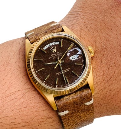 Rolex Day-date 36 President Yellow Gold 1803 Rare Confetti Dial Full Set