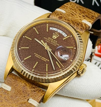 Rolex Day-date 36 President Yellow Gold 1803 Rare Confetti Dial Full Set